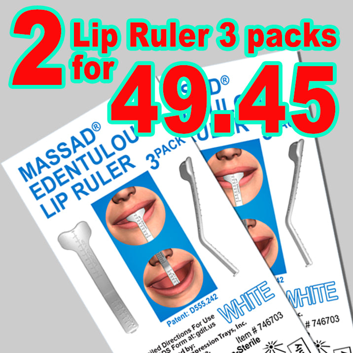 Massad Edentulous Lip Ruler (Melr) – White (Pack of 3) – GDIT, Inc ...
